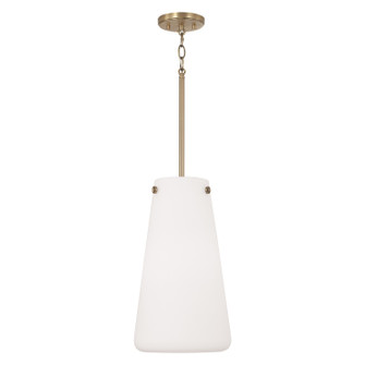Averitt One Light Pendant in Aged Brass (65|355211AD)