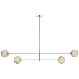 Melange LED Chandelier in Polished Nickel (268|KW5608PNALB)
