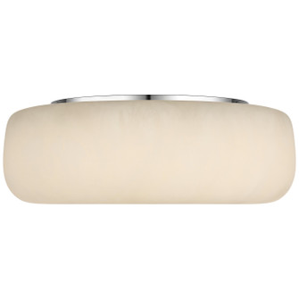 Formosa LED Flush Mount in Alabaster and Polished Nickel (268|KW4904ALBPN)