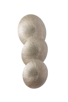 Reef Three Light Wall Sconce in Textured Warm Silver Leaf (67|B4624TWL)