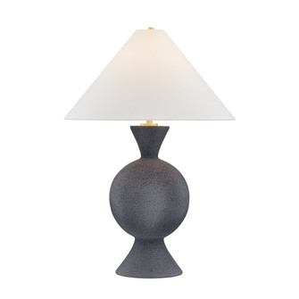 Zadeh One Light Table Lamp in Aged Brass (428|HL986201AGBCPM)