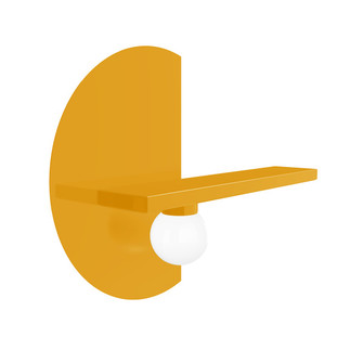 Doesburg One Light Wall Sconce in Bright Yellow (518|WMD01021)