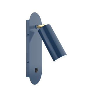 Martin One Light Wall Sconce in Navy w/Brushed Brass (518|SCR4405091)