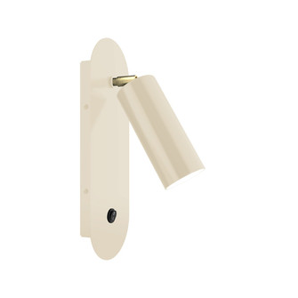 Martin One Light Wall Sconce in Cream w/Brushed Brass (518|SCR4401691)