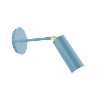Martin One Light Wall Sconce in Light Blue w/Brushed Brass (518|SCQ4405491)