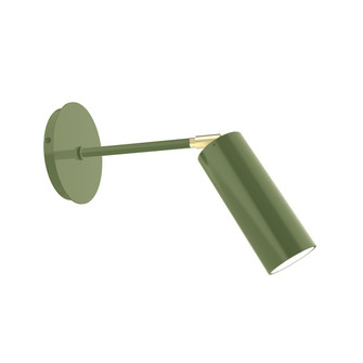 Martin One Light Wall Sconce in Fern Green w/Brushed Brass (518|SCQ4402291)