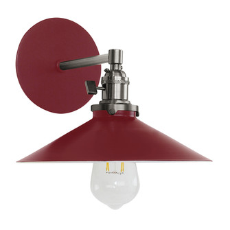 Uno One Light Wall Sconce in Vermillion w/Brushed Brass (518|SCM4042691)