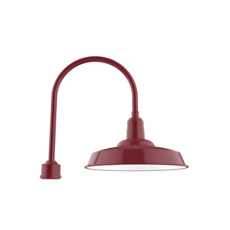 Warehouse One Light Post Mount in Painted Galvanized (518|POA18549G06)