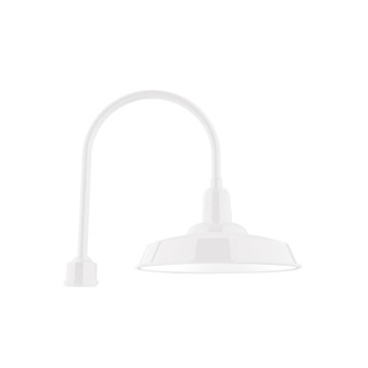 Warehouse One Light Post Mount in White (518|POA18544)