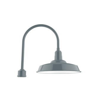 Warehouse One Light Post Mount in Slate Gray (518|POA18540)
