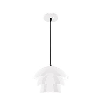 Rosie One Light Pendant in White (518|PEBX48044)