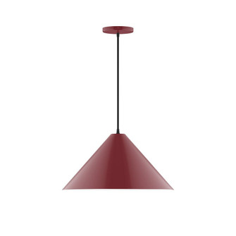Pinnacle One Light Pendant in Vermillion (518|PEB42326C25)