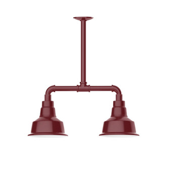 Warehouse Two Light Pendant in Bronze Matte (518|MSB18057G05)