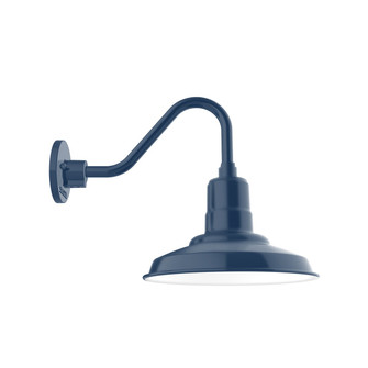 Warehouse One Light Gooseneck Wall Light in Navy (518|GNV18250)