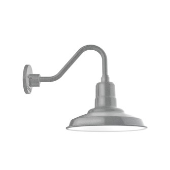 Warehouse One Light Gooseneck Wall Light in Painted Galvanized (518|GNV18249)