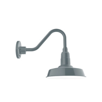 Warehouse One Light Gooseneck Wall Light in Slate Gray (518|GNV18140)