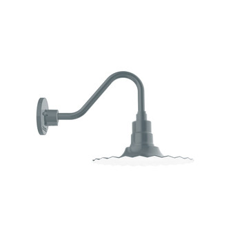 Radial One Light Gooseneck Wall Light in Slate Gray (518|GNV15840)