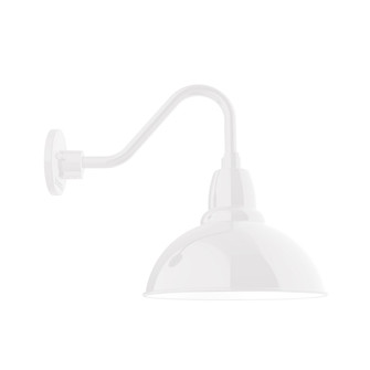 Cafe One Light Gooseneck Wall Light in White (518|GNV10644)