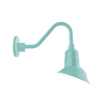 Angle One Light Gooseneck Wall Light in Sea Green (518|GNV10148) Angle One Light Gooseneck Wall Light in Sea Green (518|GNV10148)