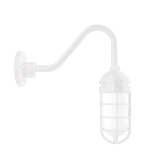 Vaportite One Light Gooseneck Wall Light in White (518|GNV05044)