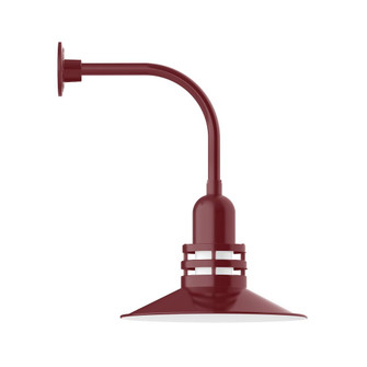 Atomic One Light Curved Arm Wall Light in Vermillion (518|GNU14926G07)