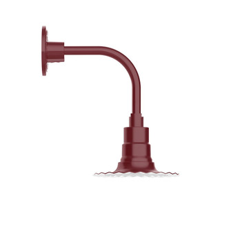 Radial One Light Curved Arm Wall Light in Vermillion (518|GNT15726)
