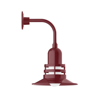 Atomic One Light Curved Arm Wall Light in Vermillion (518|GNT14826)