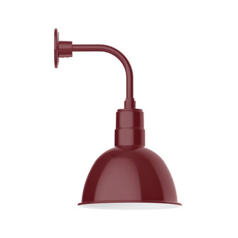 Deep Bowl One Light Curved Arm Wall Light in Bronze Matte (518|GNT11657B03G06)