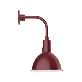 Deep Bowl One Light Curved Arm Wall Light in Vermillion (518|GNT11526W10)