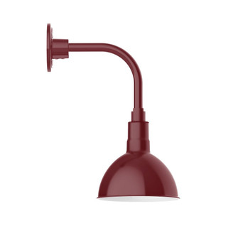 Deep Bowl One Light Curved Arm Wall Light in Bronze Matte (518|GNT11457B03W08)