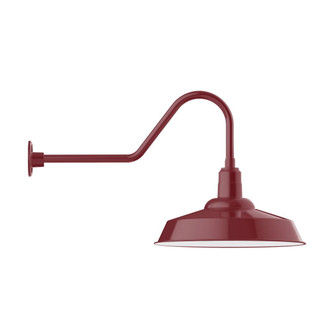 Warehouse One Light Gooseneck Wall Light in Bright Yellow (518|GNC18621B01W20)