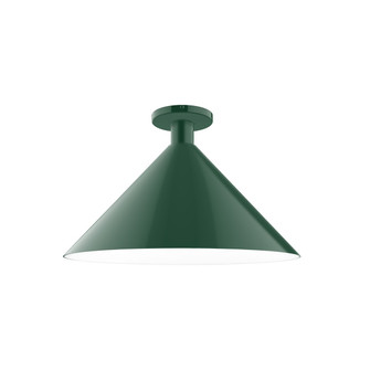 Chase One Light Flush Mount in Forest Green (518|FMDX46742)