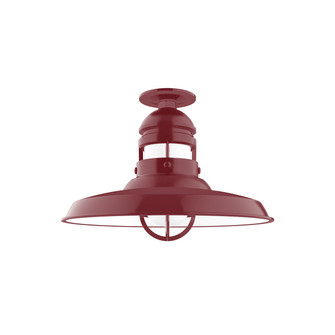 Liberty One Light Flush Mount in Barn Red (518|FMB07055)