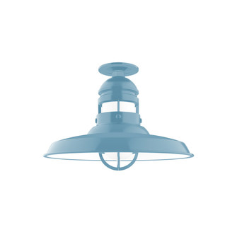 Liberty One Light Flush Mount in Forest Green (518|FMB07042G07)