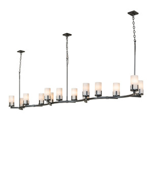 Cero 14 Light Chandelier in Charred Iron (57|278807)