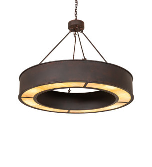 Loxley Eight Light Chandelier in Copper Metallic/Black Cherry (57|263084)