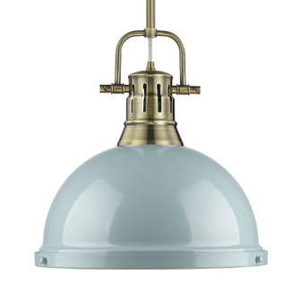 Duncan One Light Pendant in Aged Brass (62|3604LABSF)