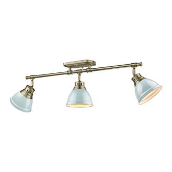 Duncan Three Light Semi-Flush Mount in Aged Brass (62|36023SFABSF)