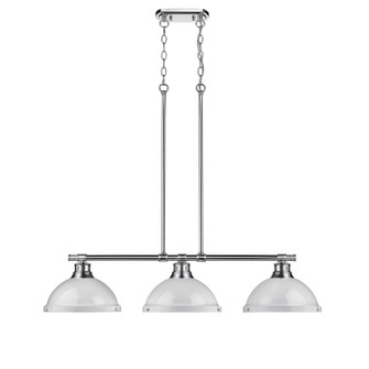 Duncan Three Light Linear Pendant in Chrome (62|36023LPCHWH)