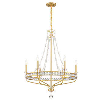 Seville Six Light Chandelier in Aged Brass (60|SEV1806AG)