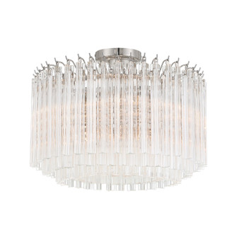 Lofton Five Light Semi Flush Mount in Polished Nickel (60|LOF5005PNCEILING)