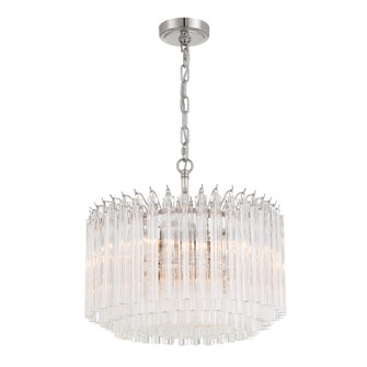 Lofton Five Light Chandelier in Polished Nickel (60|LOF5005PN)