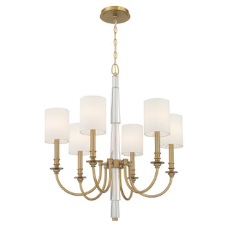 Lloyd Six Light Chandelier in Aged Brass (60|LLO486AG)