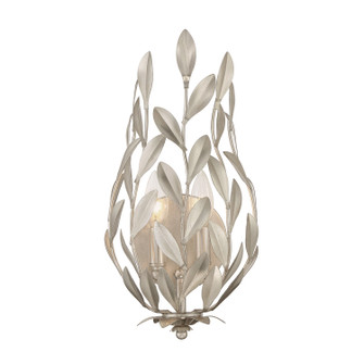 Broche Two Light Wall Sconce in Antique Silver (60|561SA)