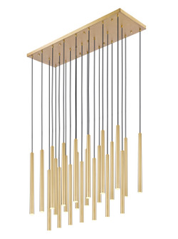 Forest LED Linear Chandelier in Modern Gold (224|919MP2423LMGLDLED)