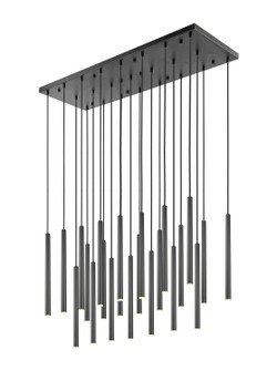 Forest LED Linear Chandelier in Matte Black (224|919MP2423LMBLED)