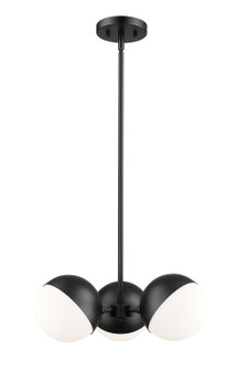 Realm Sphere Three Light Chandelier in Matte Black (224|75173MB)