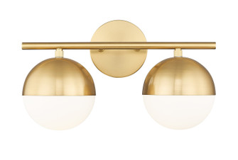 Realm Sphere Two Light Vanity in Modern Gold (224|75172VMGLD)