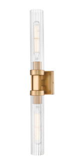 Beau Two Light Wall Sconce in Rubbed Brass (224|7402WRB)
