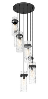 Fontaine Seven Light Chandelier in Matte Black (224|7002P57RMB)